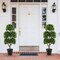 45 Inch Artificial Boxwood Topiary Ball Tree Perfect for Indoor-Outdoor Decor